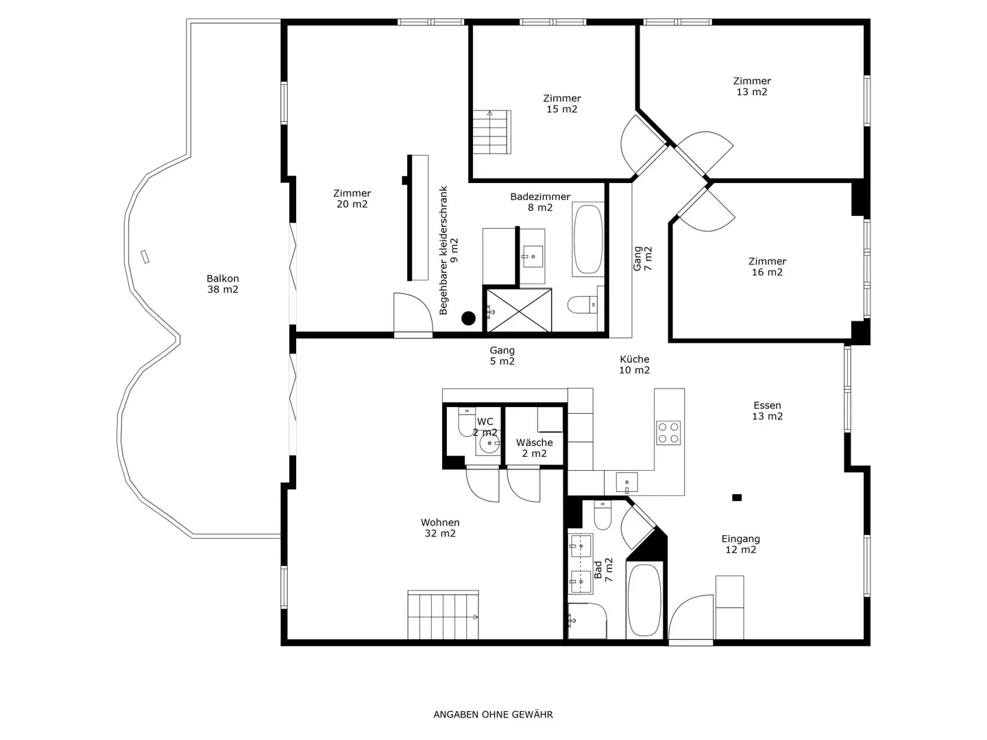 Spacious 7 1/2-room maisonette apartment in Cham - Photo 22 of 23