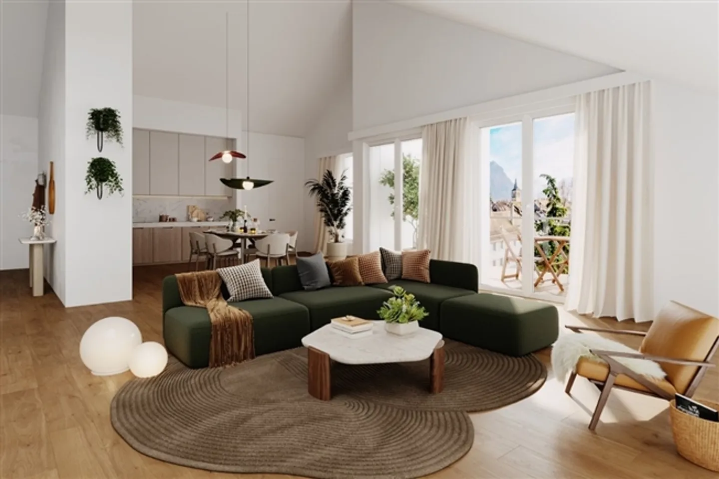 Los B4 - Nuovo appartamento di 2,5 stanze al 1° piano e a pochi passi dal lago - Progetto di nuova costruzione Grand'Rive - In vendita a Villeneuve - Foto 4 di 7