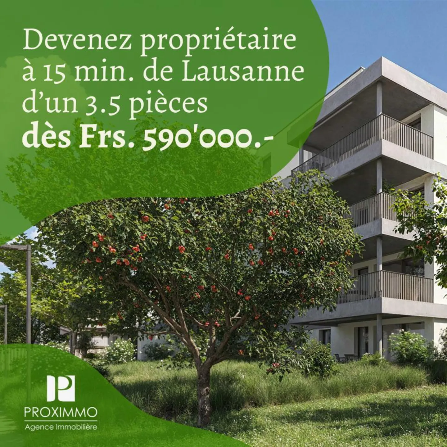 NEW NEIGHBORHOOD 15 MIN. FROM LAUSANNE! - Photo 1 of 1