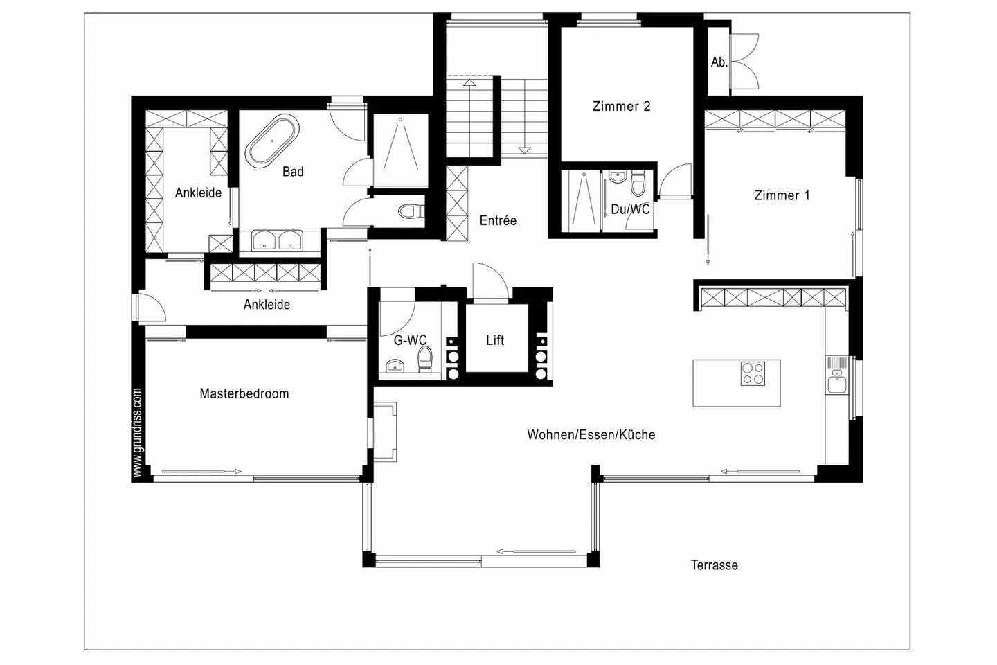 Einzigartige 4.5-Zimmer-Attikawohnung mit wunderschöner Seesicht, Sonnenterrasse und privater Poolanlage - Foto 8 von 8
