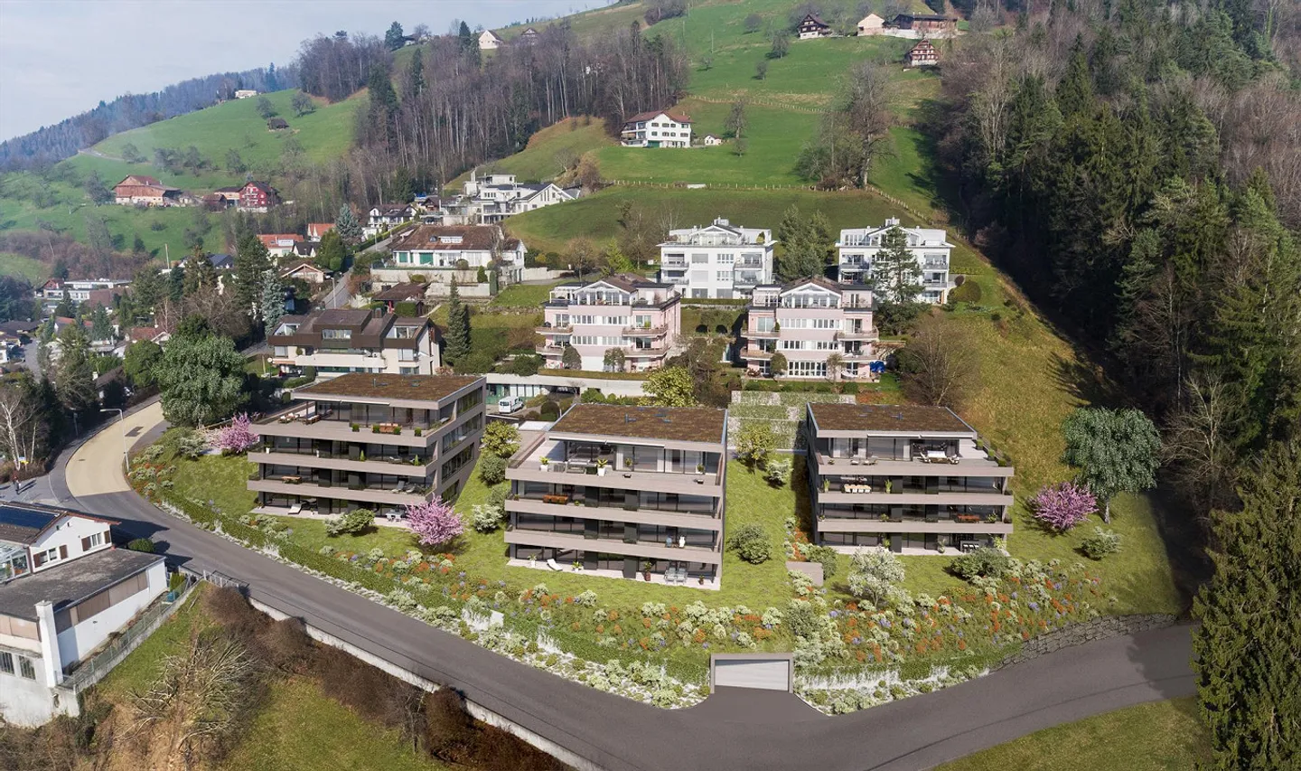 4.5-Zimmer-Gartenwohnung mit Seesicht - Photo 1 of 11