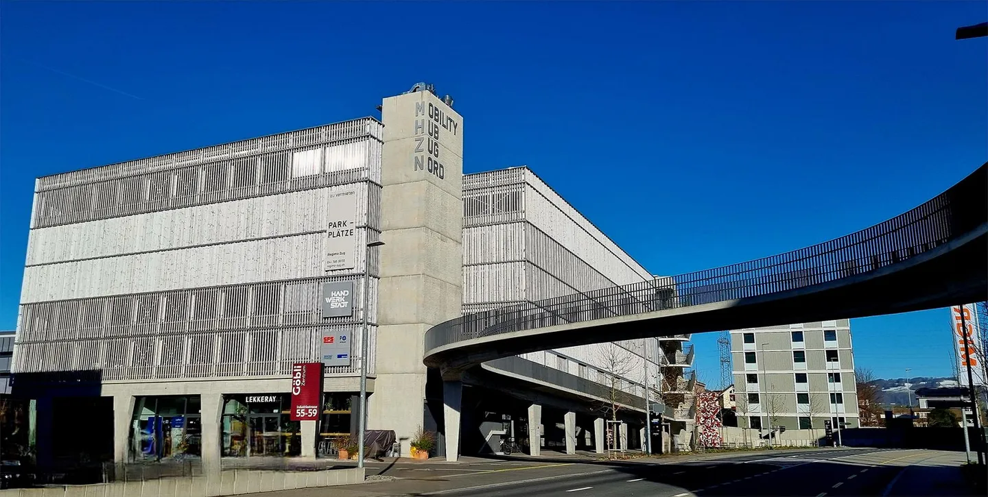 Places de stationnement à louer dans le Mobility Hub Zug Nord - Photo 1 sur 4