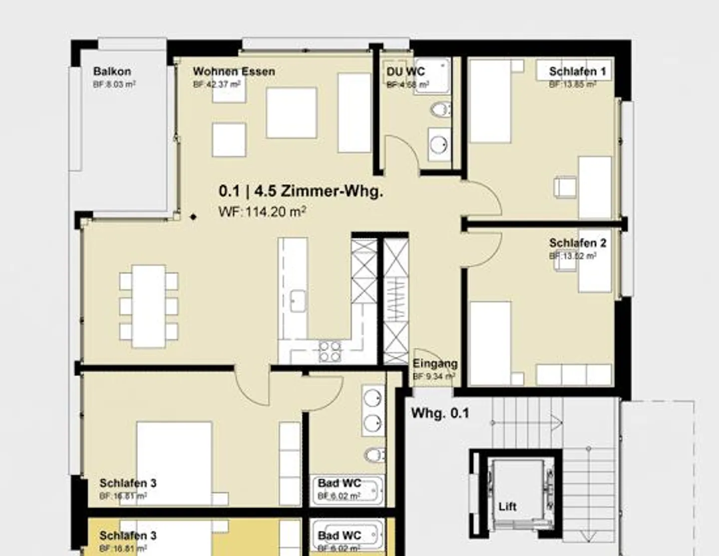 Helle 4.5-Zimmer-Wohnung in Chur - Foto 2 von 2