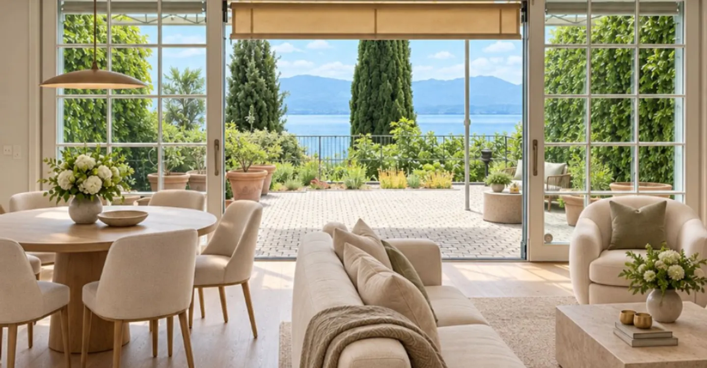 Buchillon - Casa di villaggio ristrutturata con vista panoramica sul lago e sulle montagne - Foto 3 di 7