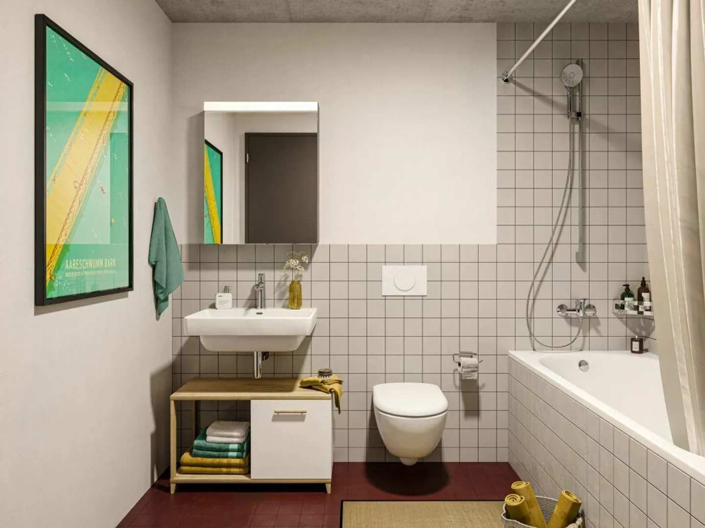 MEINEN-Areal: Appartamento duplex elegante di 2,5 stanze incluso studio privato - Foto 4 di 5