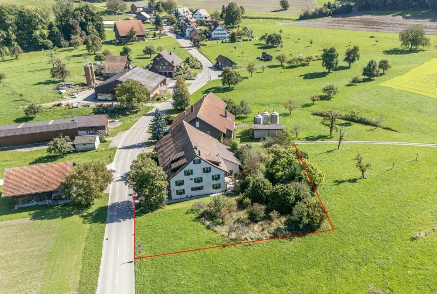 Freistehendes 7.5-Zimmer-Bauernhaus mit grosser Scheune, Garage und... - Foto 2 von 24