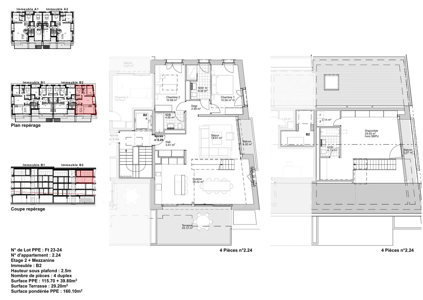 New duplex apartment in Founex - Photo 7 of 8