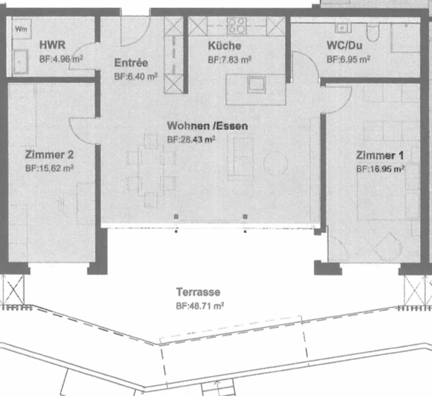 Appartement moderne et lumineux de 3,5 pièces au rez-de-chaussée - Photo 12 sur 12