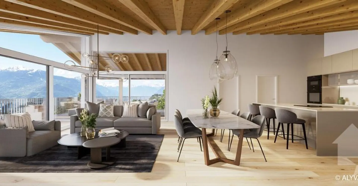Wunderschöne 3,5-Zimmer-Wohnung, atemberaubende Aussicht, ruhig, optimale Sonneneinstrahlung - Foto 11 von 12