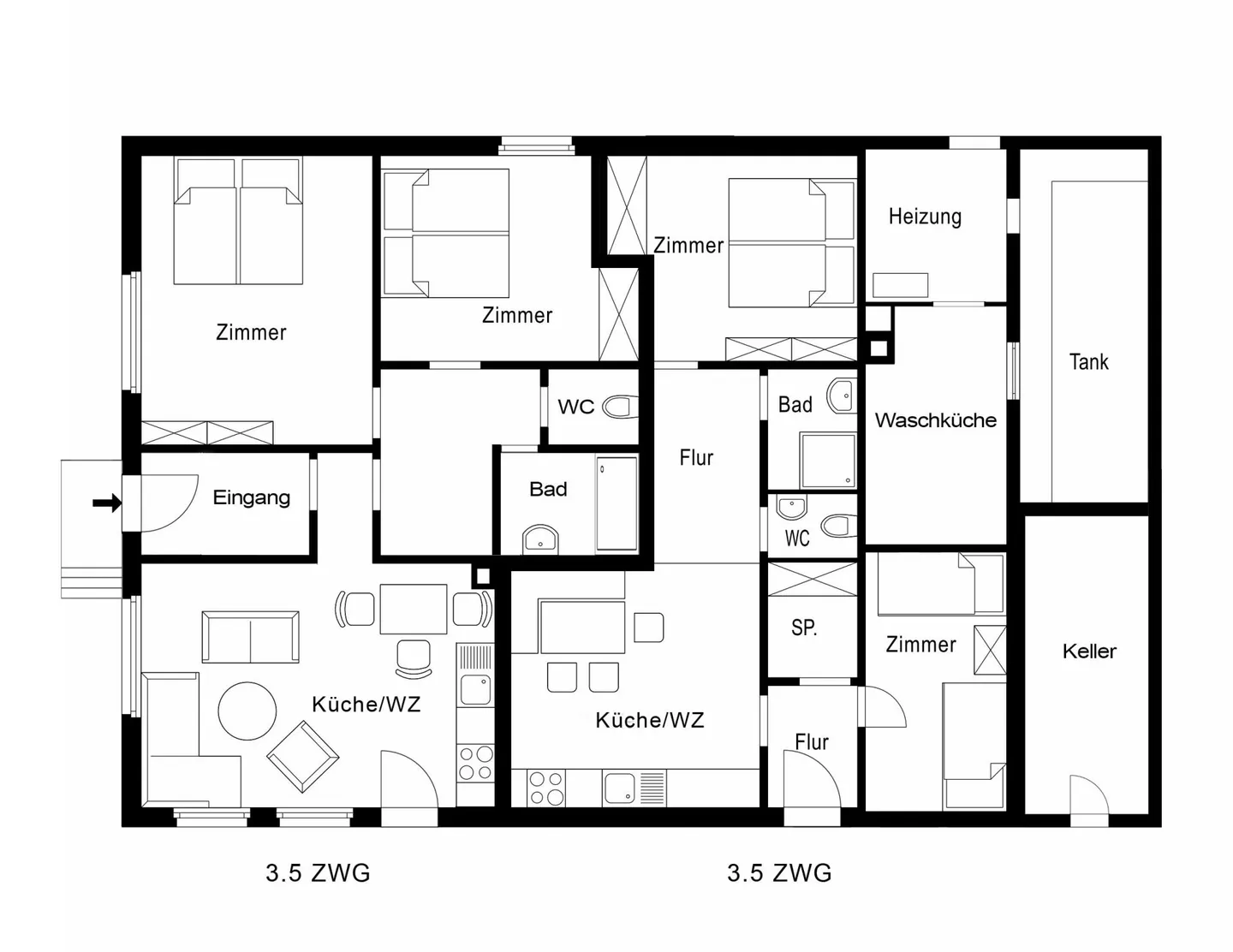 Geräumiges Mehrfamilienhaus - Foto 6 von 12