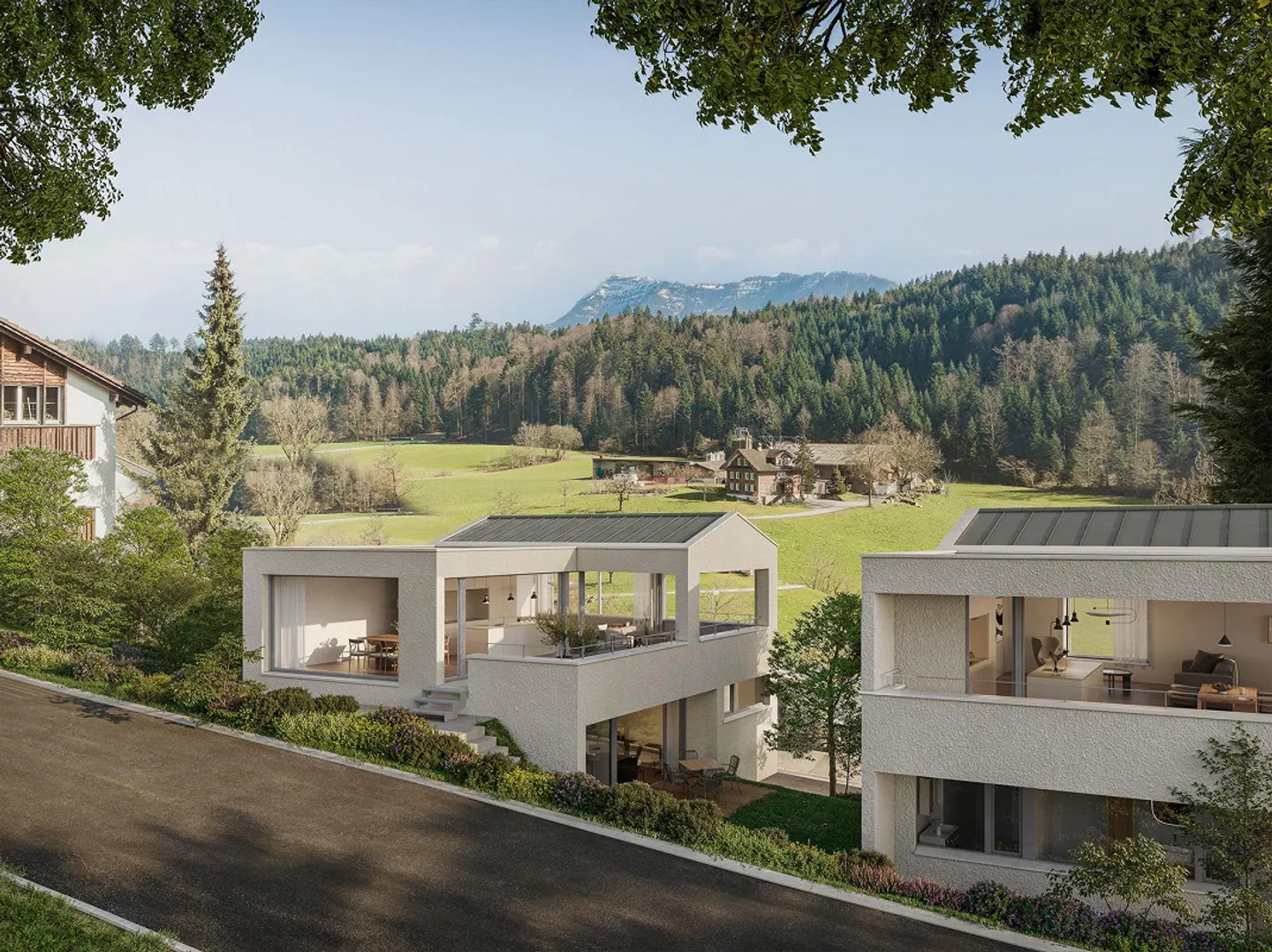 Casa unifamiliare moderna con vista ad Adligenswil - Foto 1 di 4