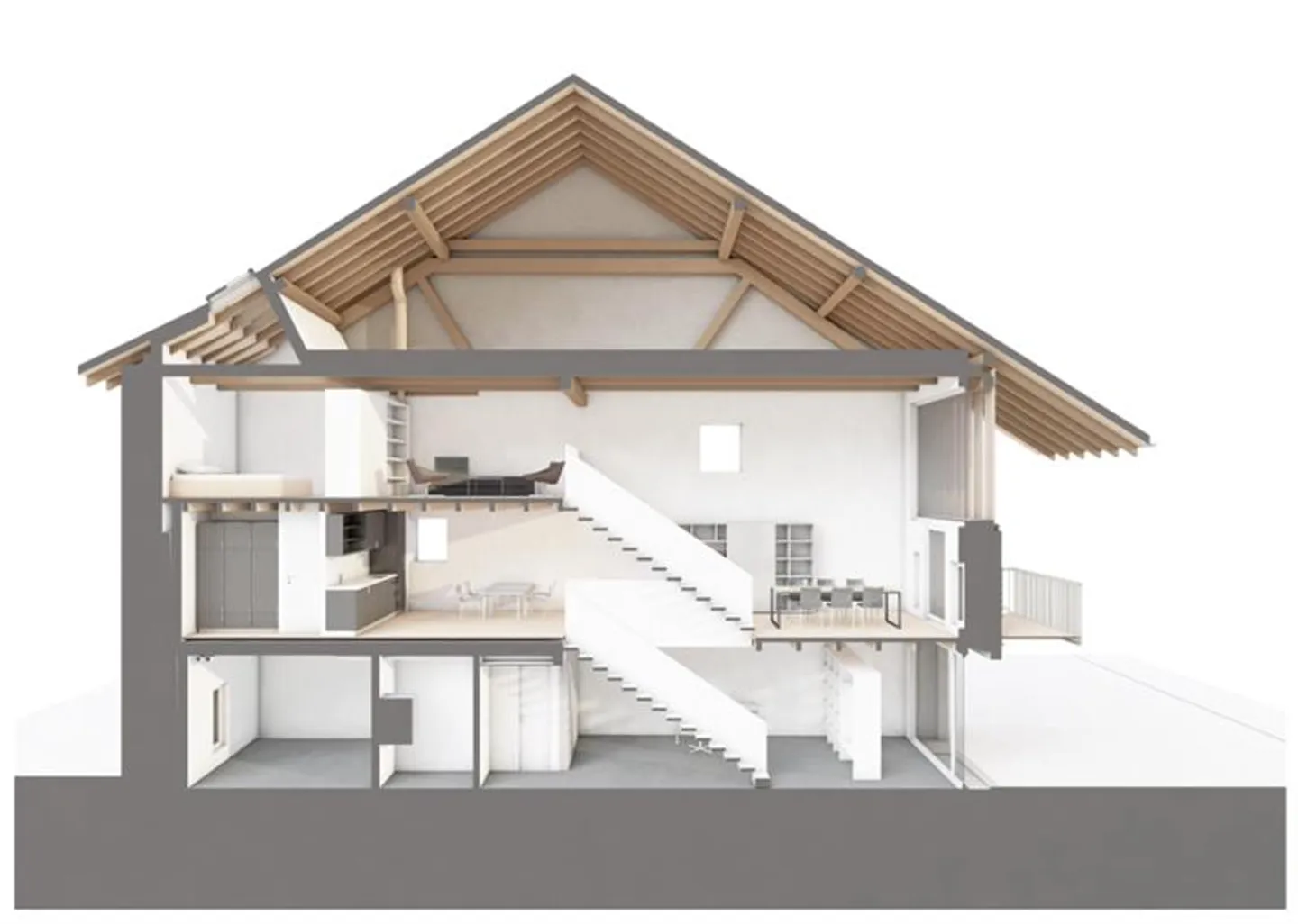 Appartement en duplex unique de 2,5 pièces avec balcon dans un emplacement central - Photo 1 sur 14