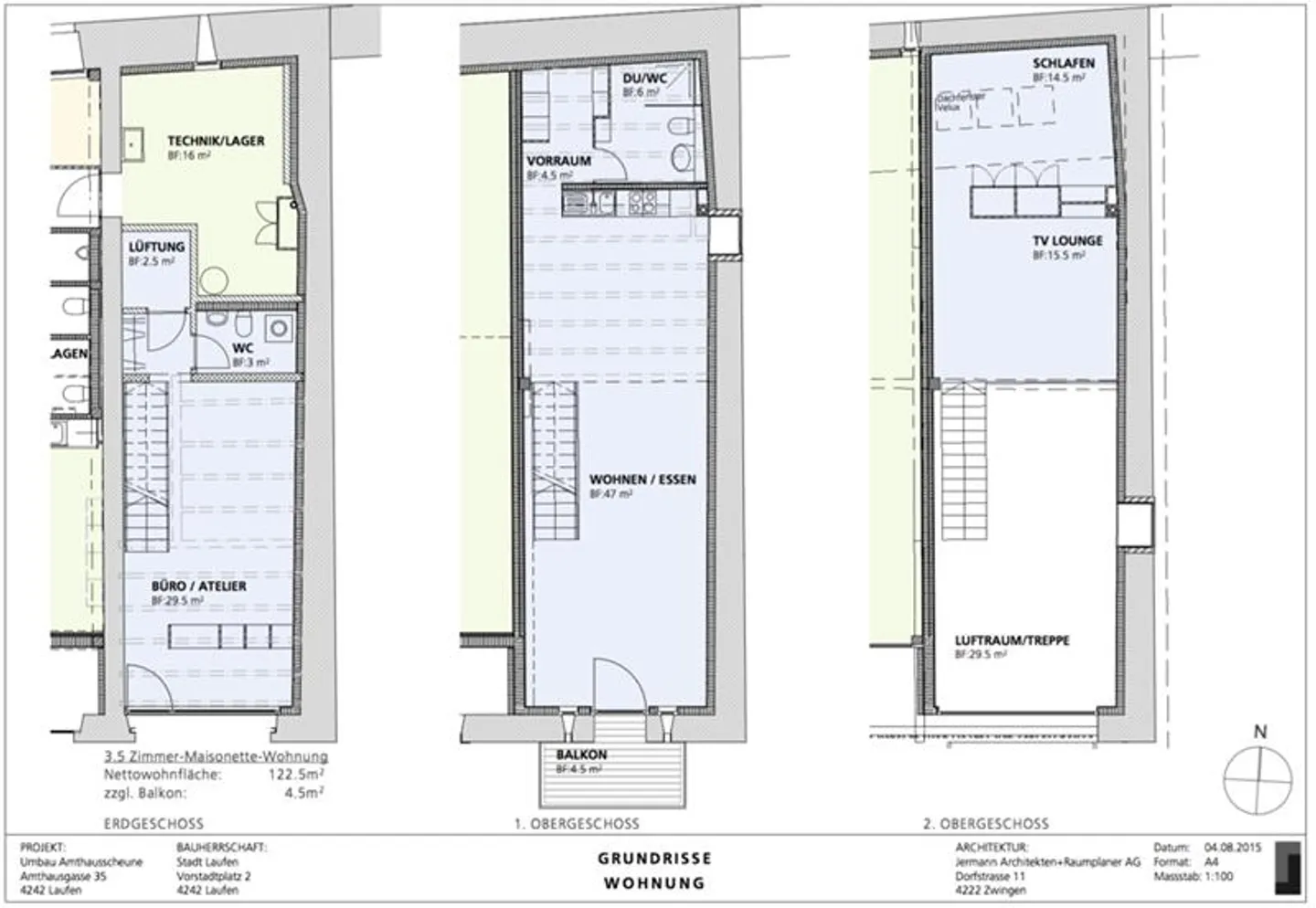 Appartement en duplex unique de 2,5 pièces avec balcon dans un emplacement central - Photo 14 sur 14