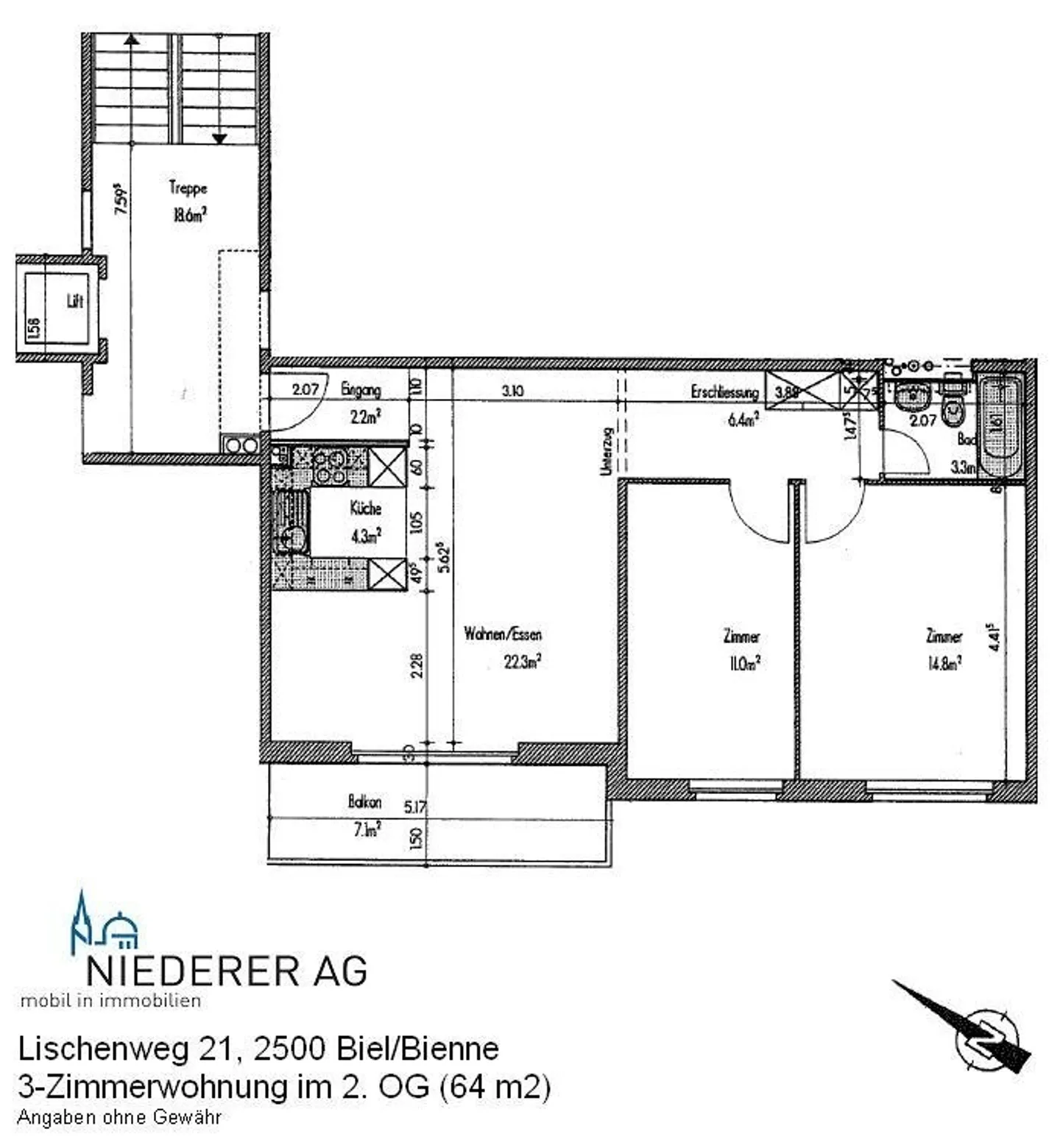 Appartamento 3 locali al 2° piano con balcone - Foto 11 di 11
