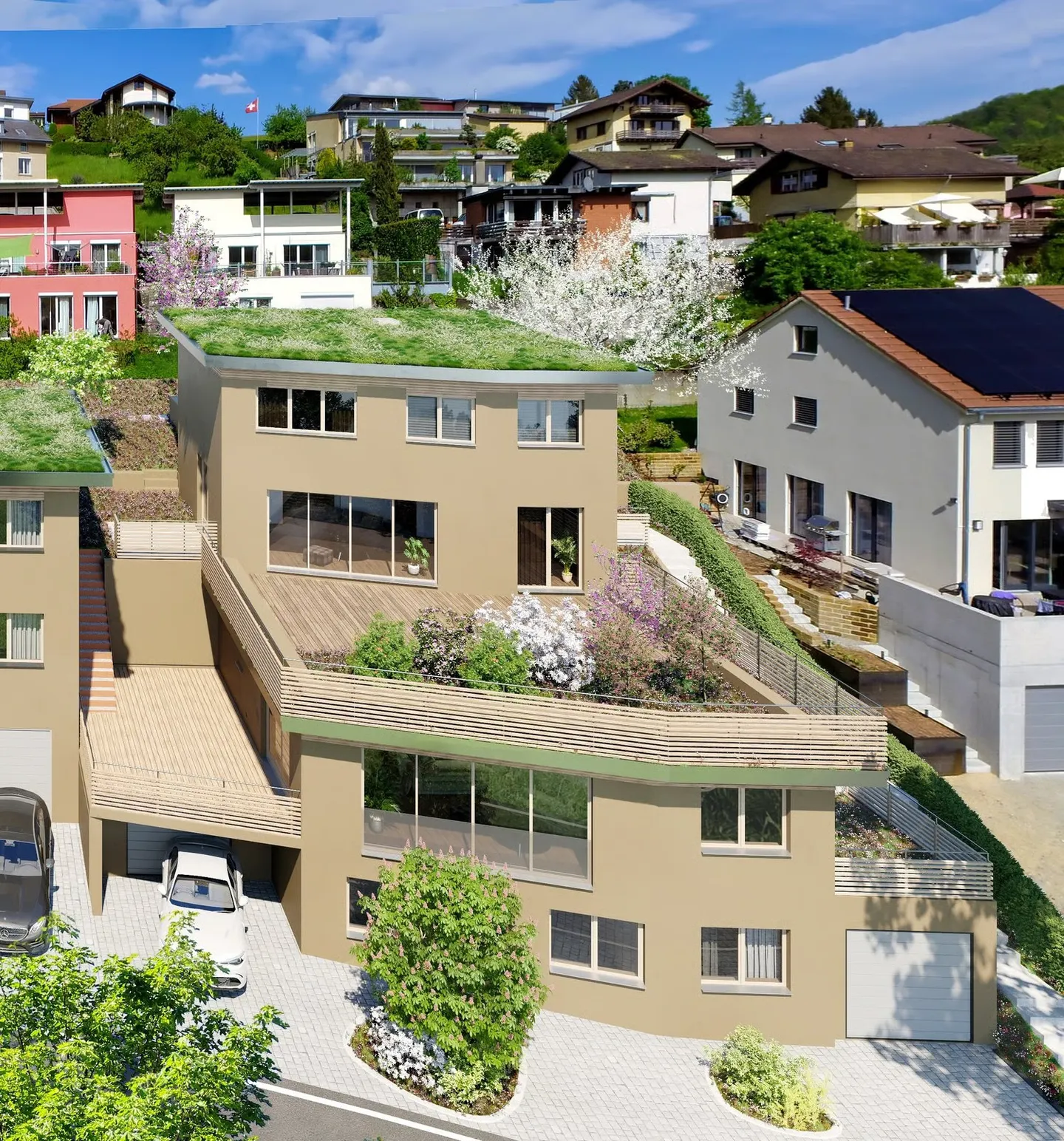 Maison individuelle de 5,5 pièces nouvellement construite avec terrasse ensoleillée - Photo 1 sur 8