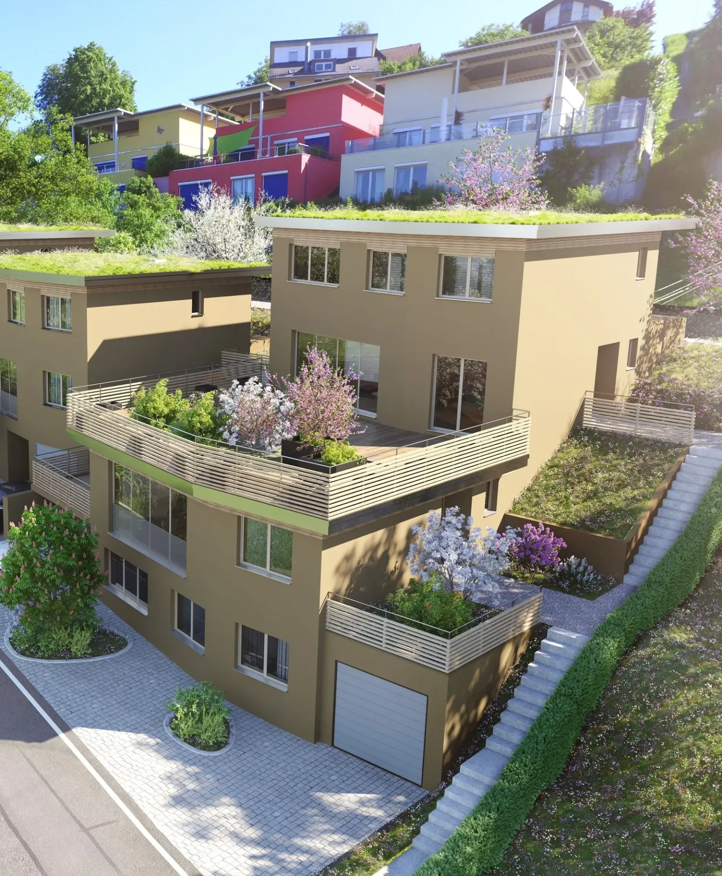 Maison individuelle de 5,5 pièces nouvellement construite avec terrasse ensoleillée - Photo 2 sur 8
