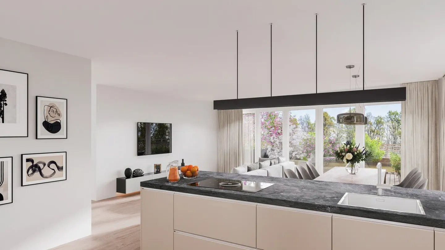 Maison individuelle de 5,5 pièces nouvellement construite avec terrasse ensoleillée - Photo 4 sur 8