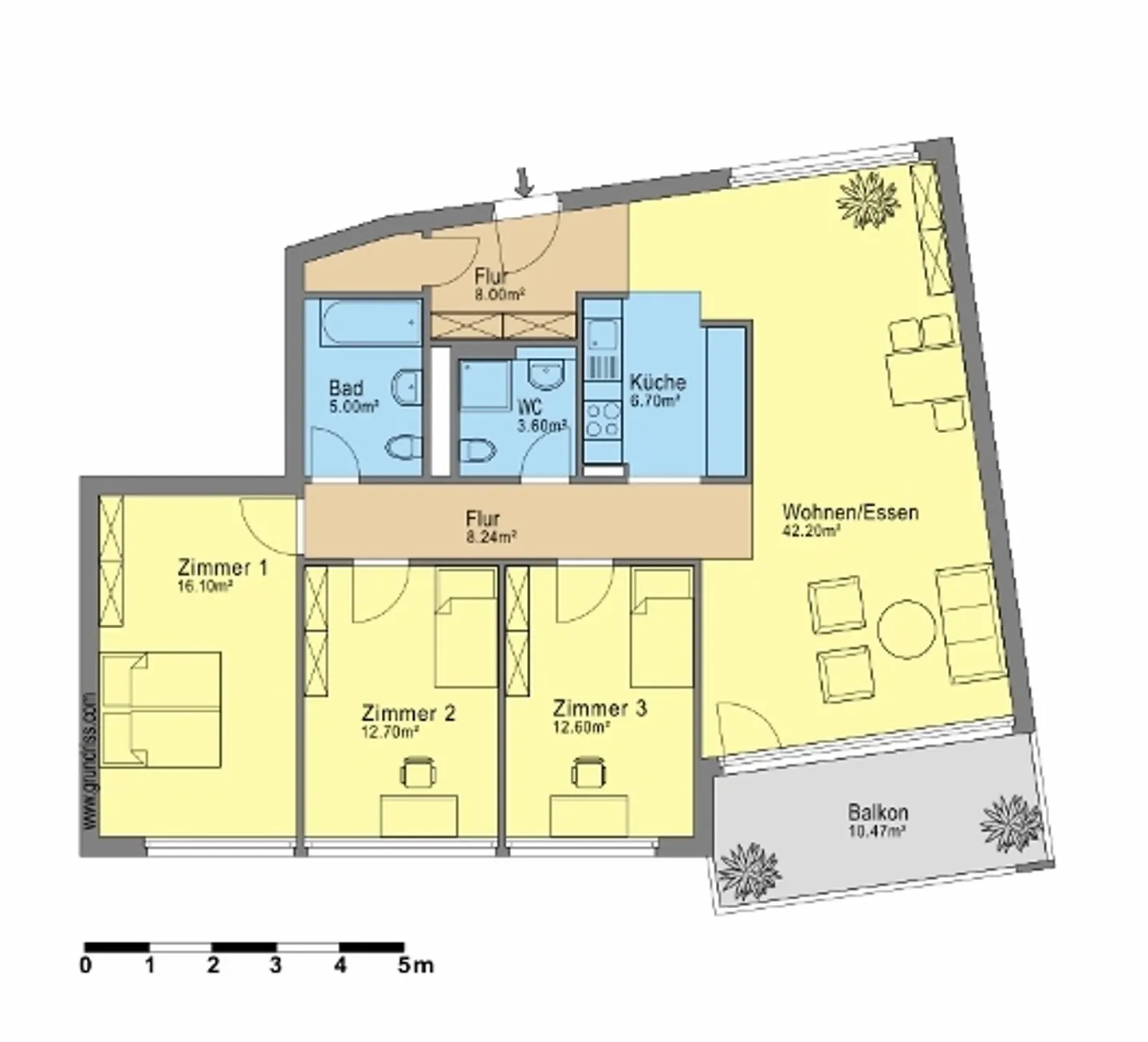 Stilvolle Familienwohnung - Foto 7 von 7