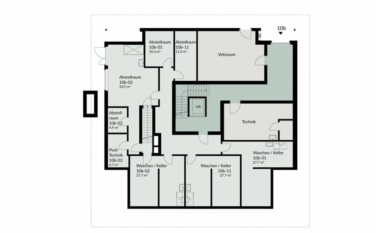 156 m² | 4.5-Zi.-Dachwohnung | Heerenberg | Erstbezug - Photo 13 sur 14