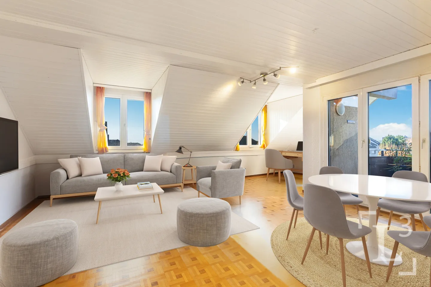 Attique familial de 5,5 pièces avec balcons - Photo 1 sur 10