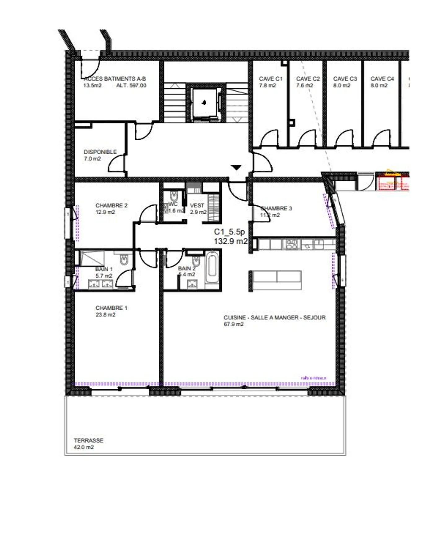 Très bel appartement de 4,5 pièces à Lavaux - Photo 9 sur 9