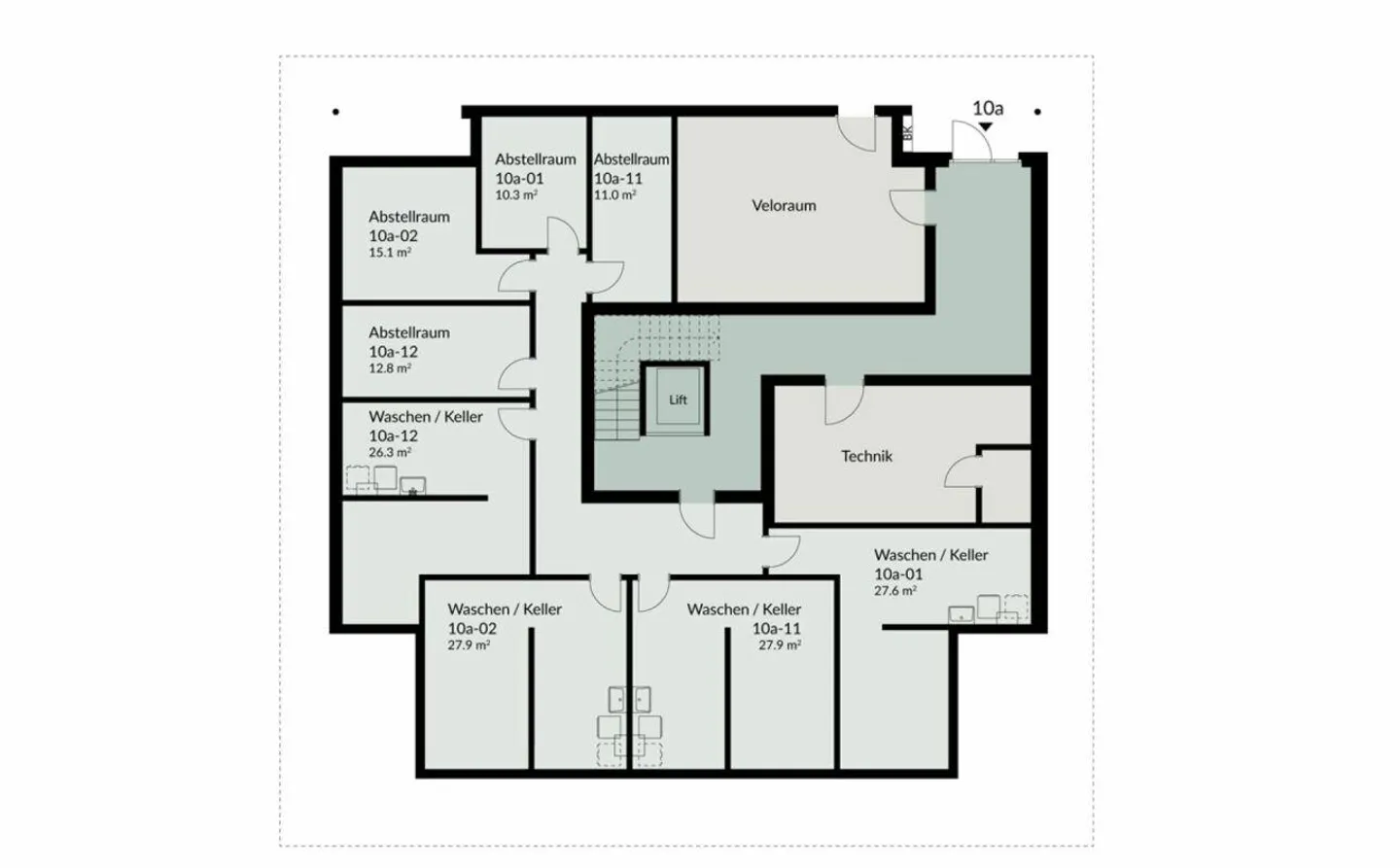 173 m² | 5.5-Zi.-Eigentumswohnung | Heerenberg | Erstbezug - Photo 13 sur 14