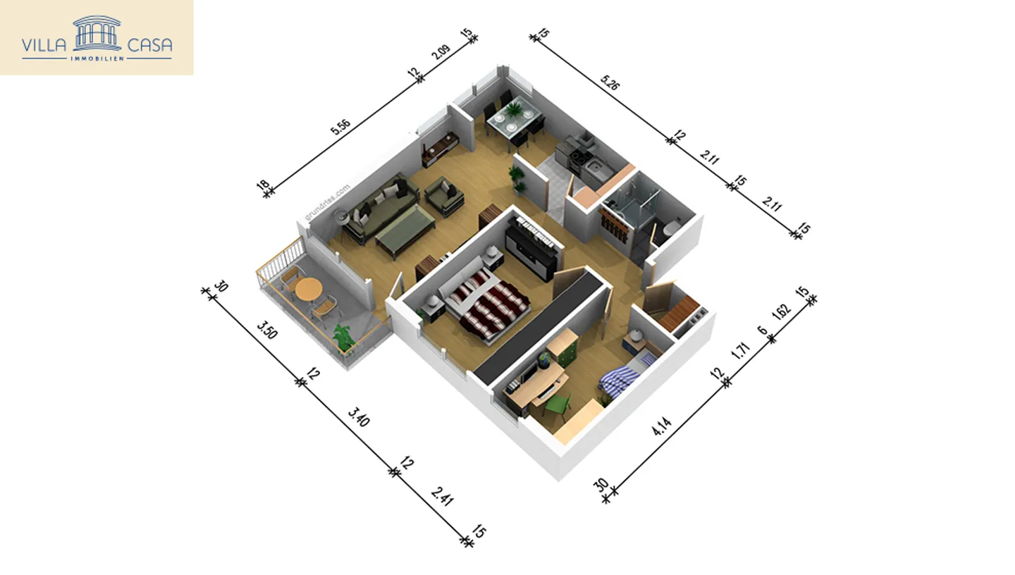 Appartement à louer - Photo 3 sur 16