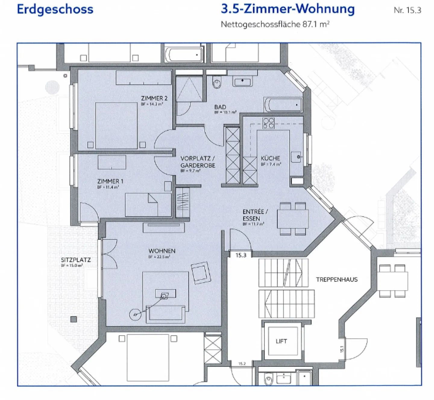 Moderne Erdgeschosswohnung - Foto 13 von 13