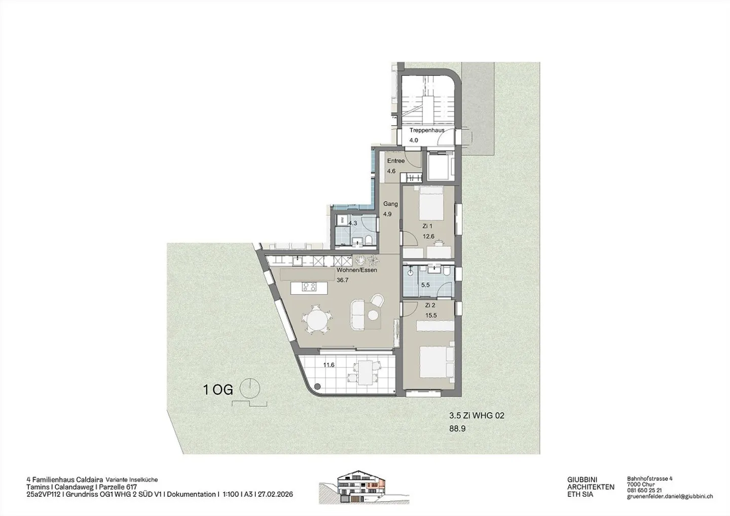 Beautiful 3.5 Room Apartment on the 1st Floor South-West - Photo 6 of 8