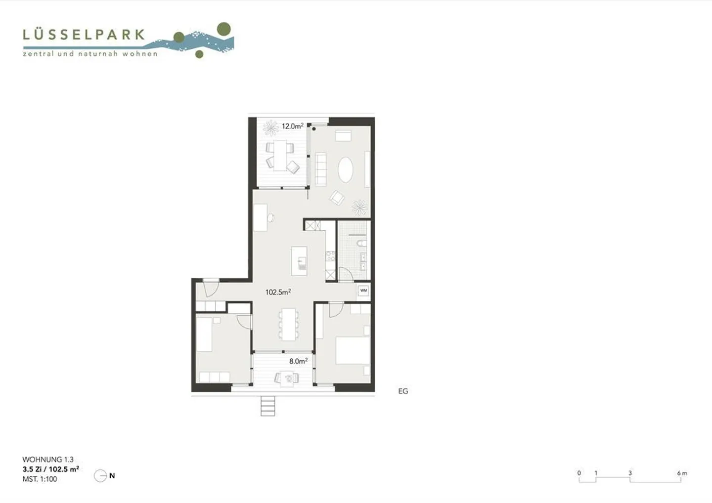 Exklusive Wohnung an der Lüssel - Foto 10 von 10