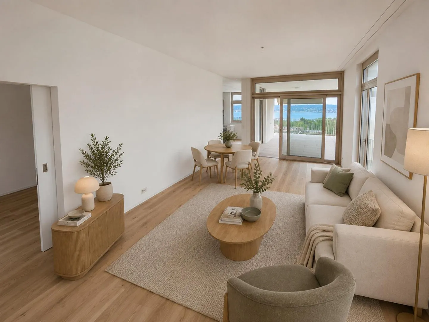 Esclusivo attico di 3,5 locali con standard condominiale e la migliore vista a 180° - Foto 2 di 9