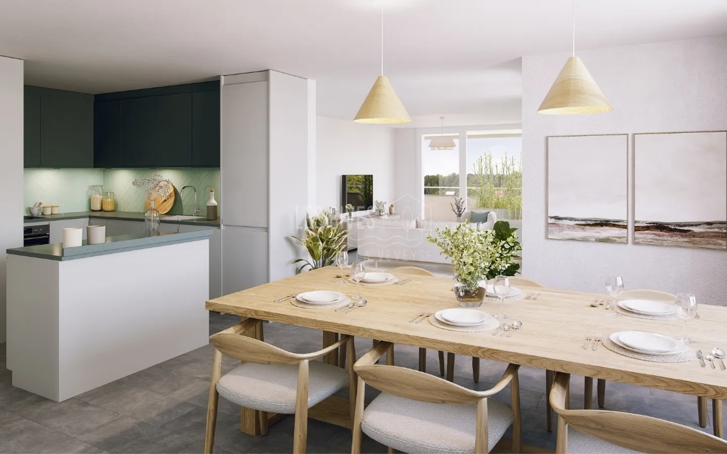 Wunderschöne neue Wohnung an den Rives de la Veveyse - Südwestlich ausgerichtet - Foto 6 von 14