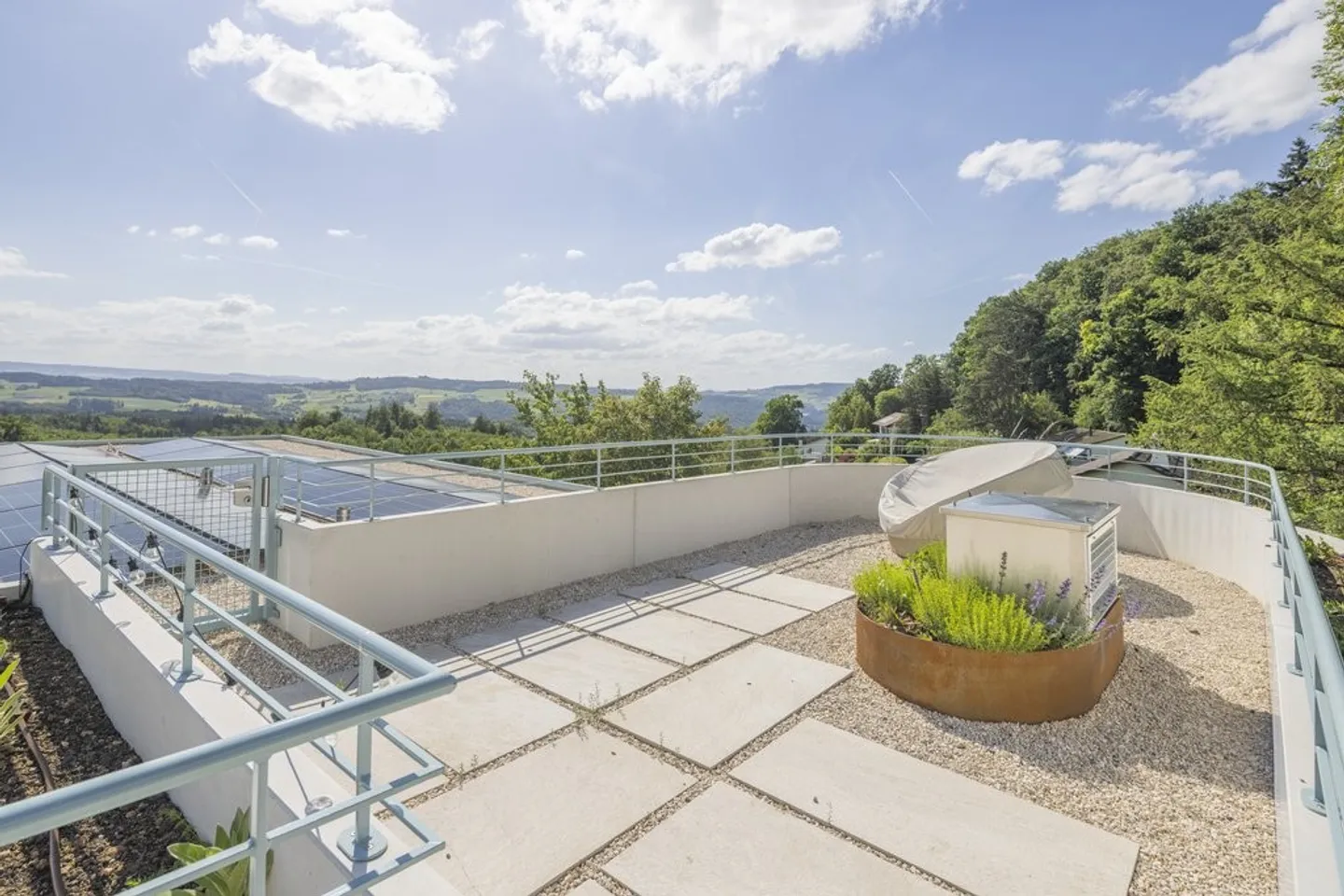Appartement penthouse exclusif avec jardin sur le toit et vue sur les Alpes à Ringlikon - Photo 7 sur 12