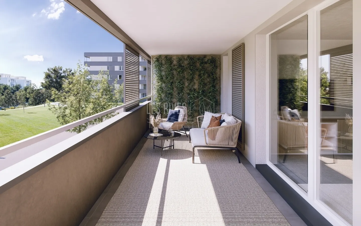Helles Durchgangsapartment mit nach Süden ausgerichtetem Balkon - Foto 9 von 13