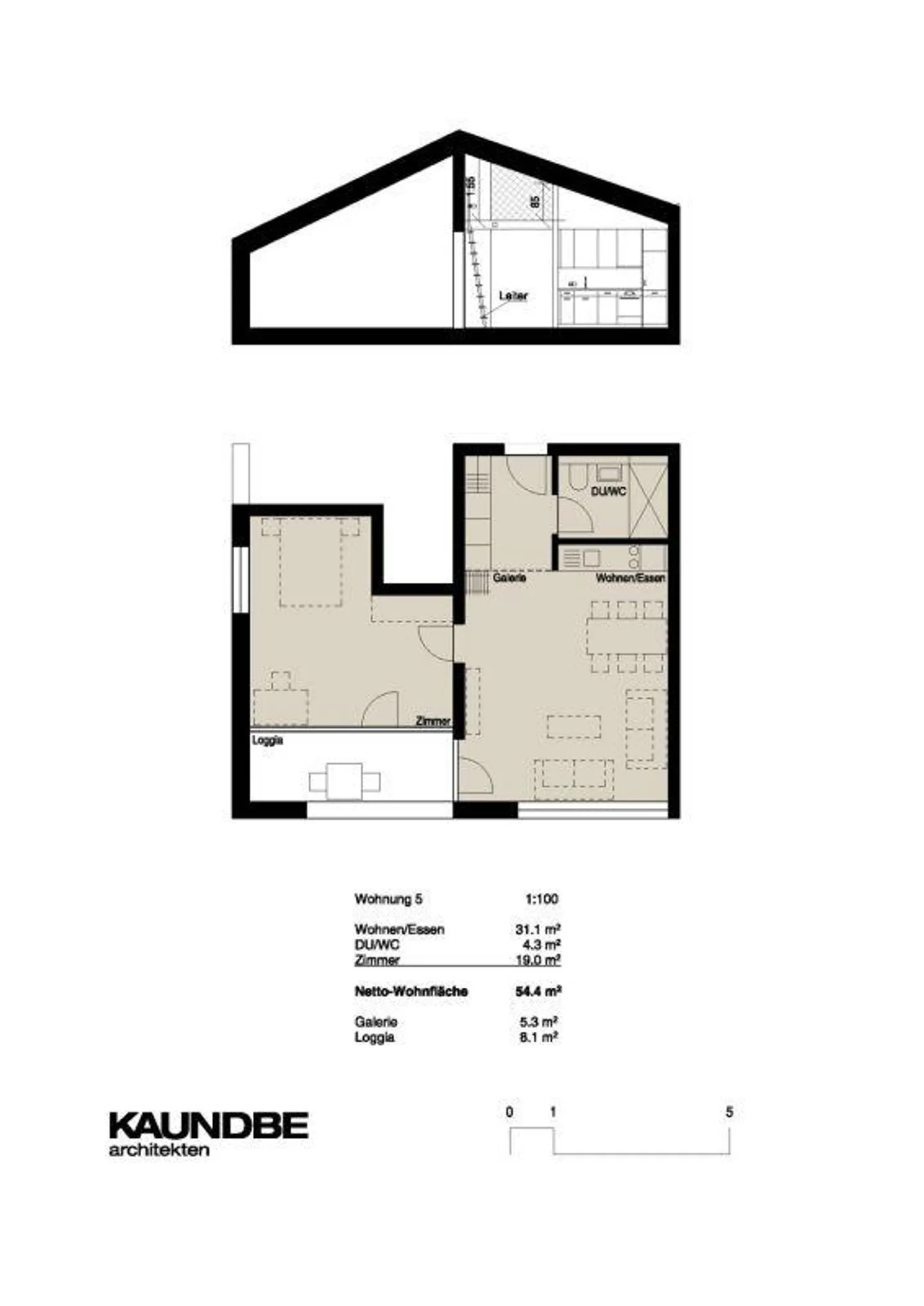 coole 2.5 Zimmer-Dachwohnung - Photo 9 sur 9