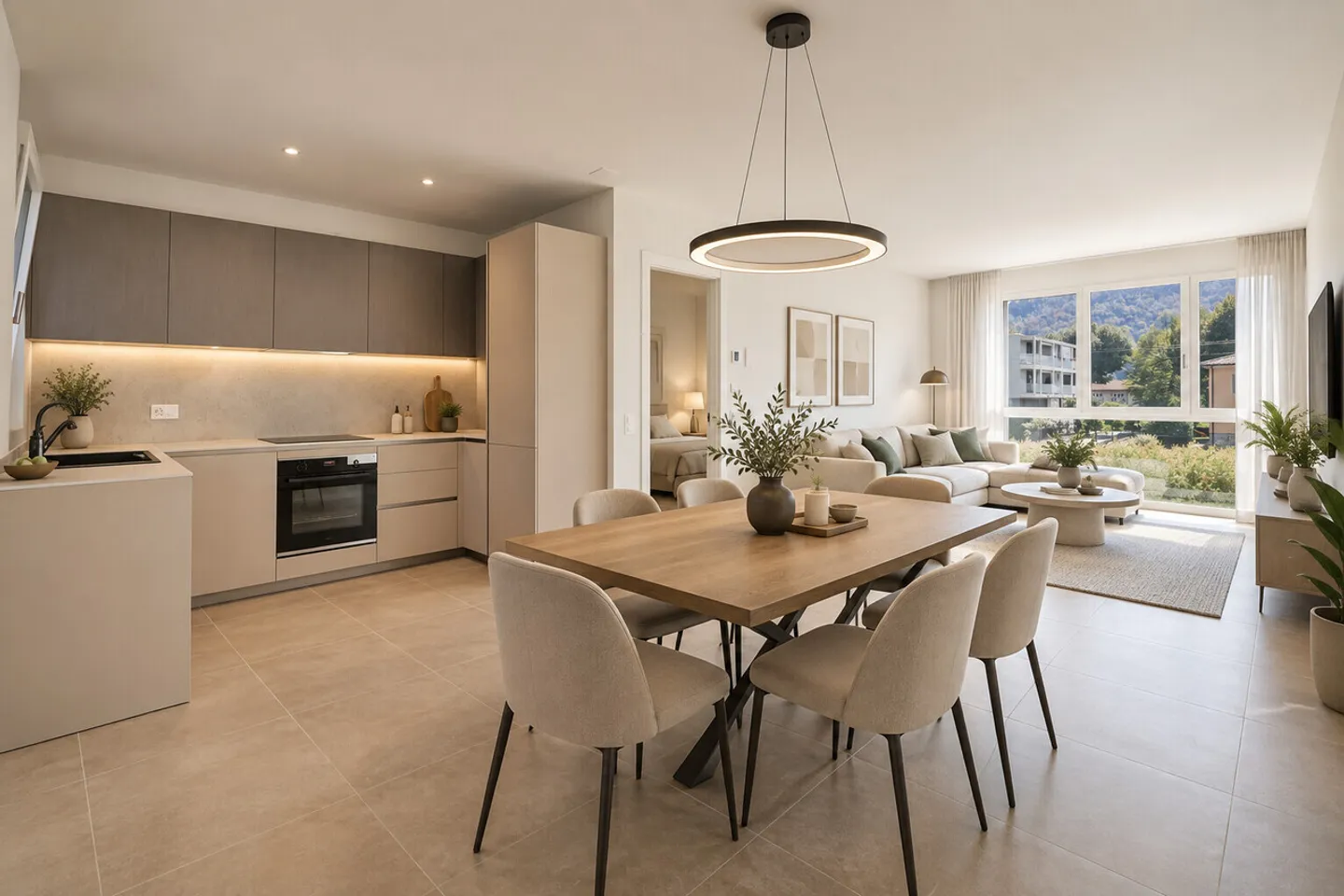 3,5-ZIMMER-WOHNUNG MIT WUNDERSCHÖNER TERRASSE IN BALERNA - Foto 1 von 5
