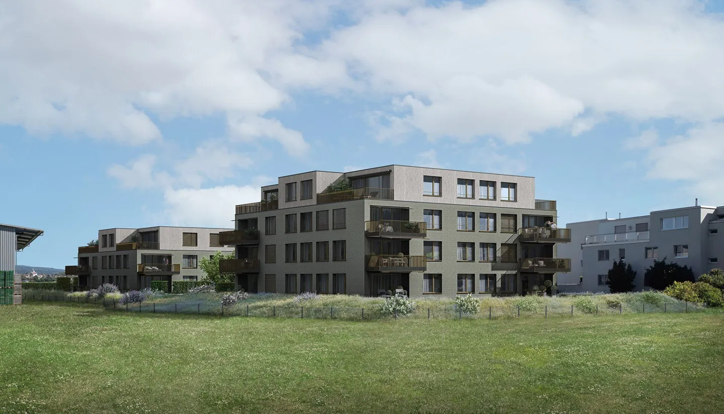 New construction project "Im See II", 8187 Weiach / 4.5-room apartment with balcony - Photo 1 of 3