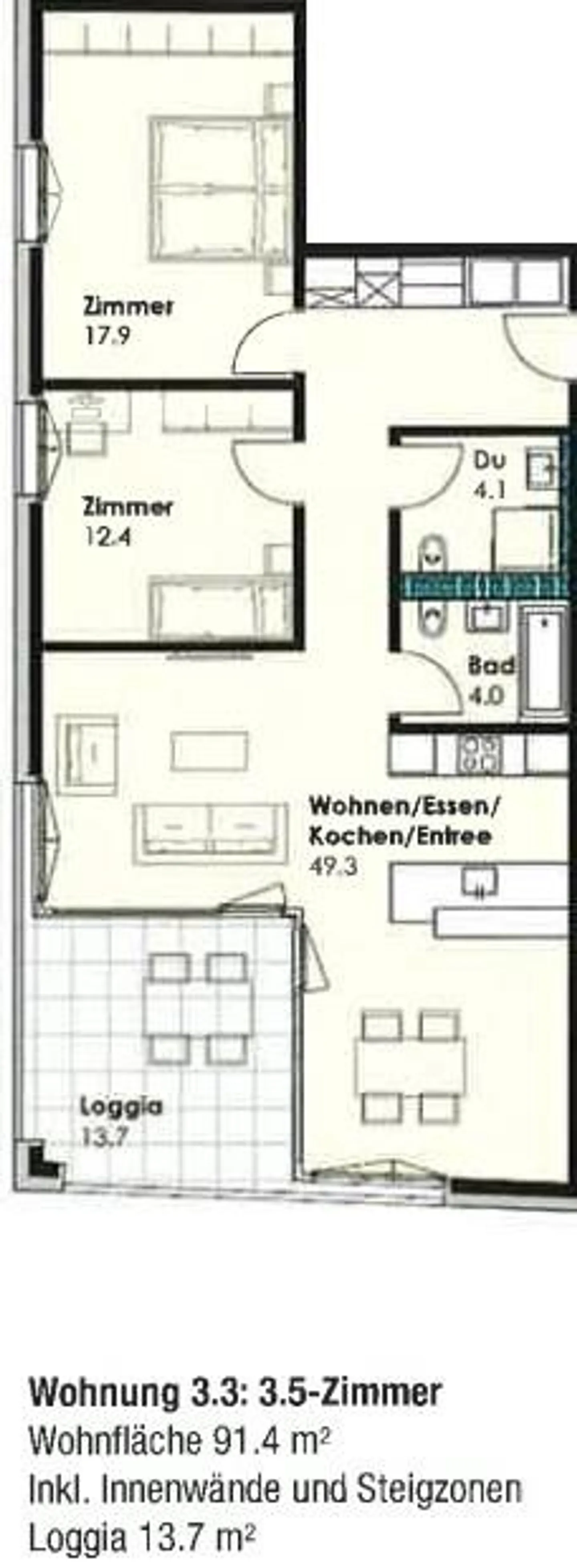 attraktive 3.5-Zimmerwohnung! - Foto 7 von 8