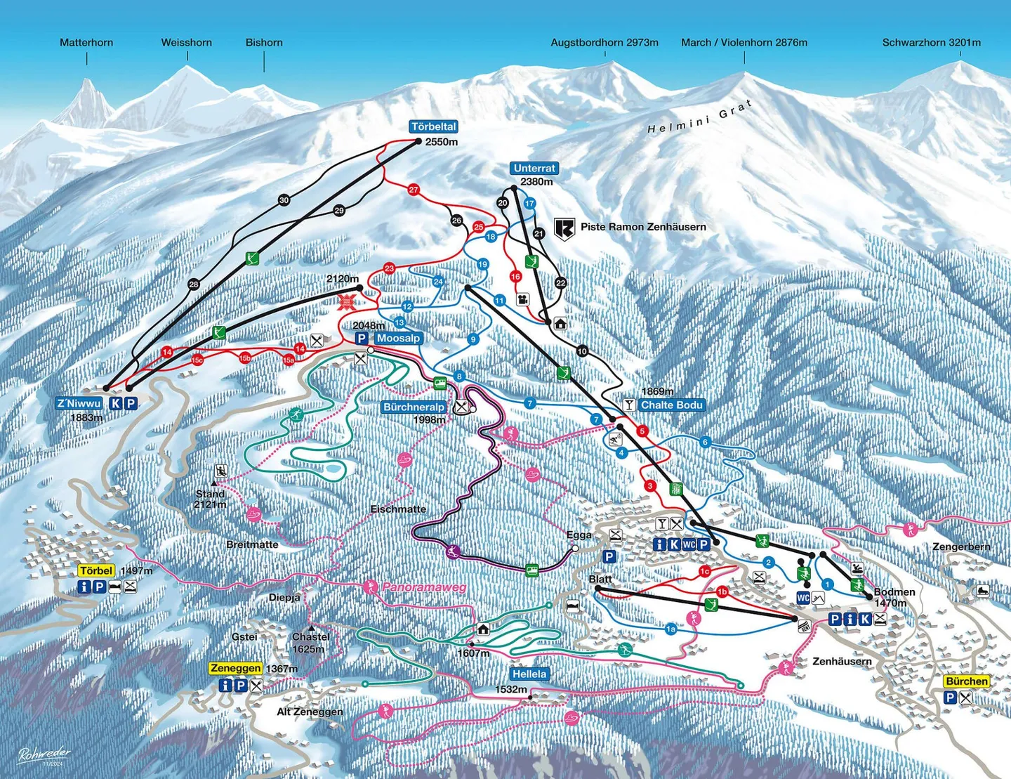 Appartamento ristrutturato di alta qualità con charme alpino in posizione centrale - Foto 24 di 27