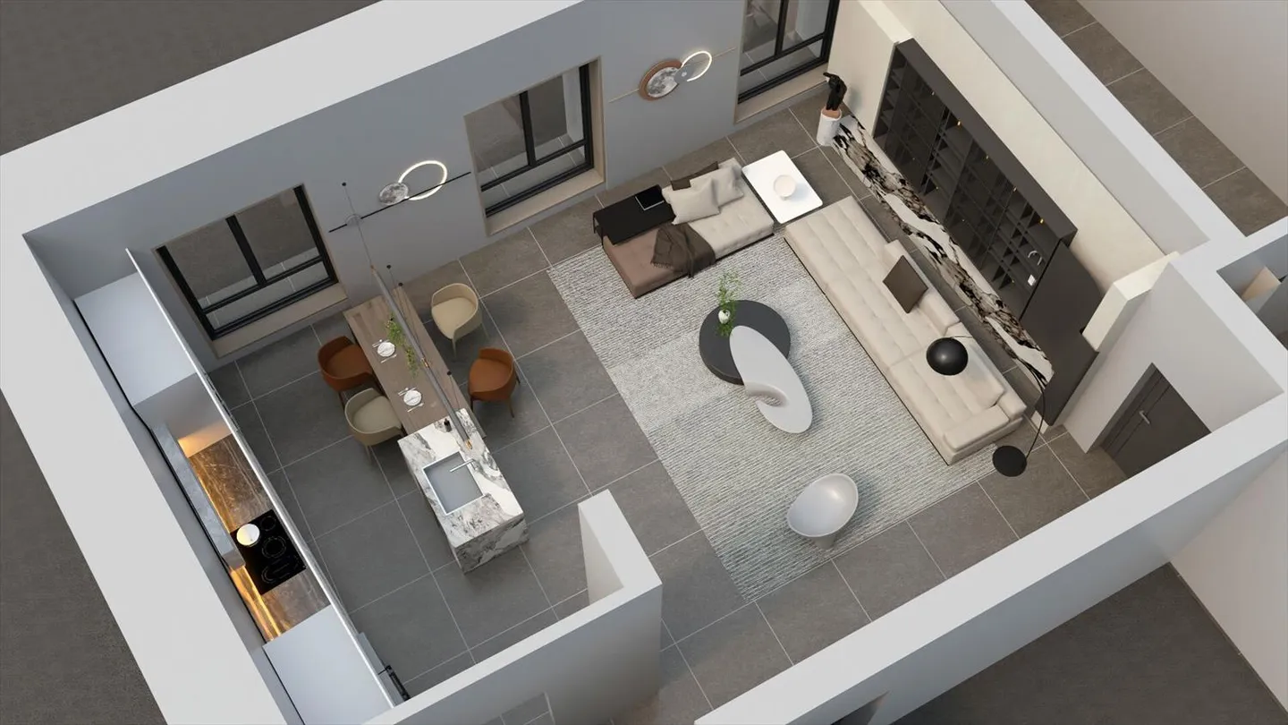 DENGES, nuova costruzione, studio in mansarda. Fascino del vecchio e del moderno - Foto 2 di 9