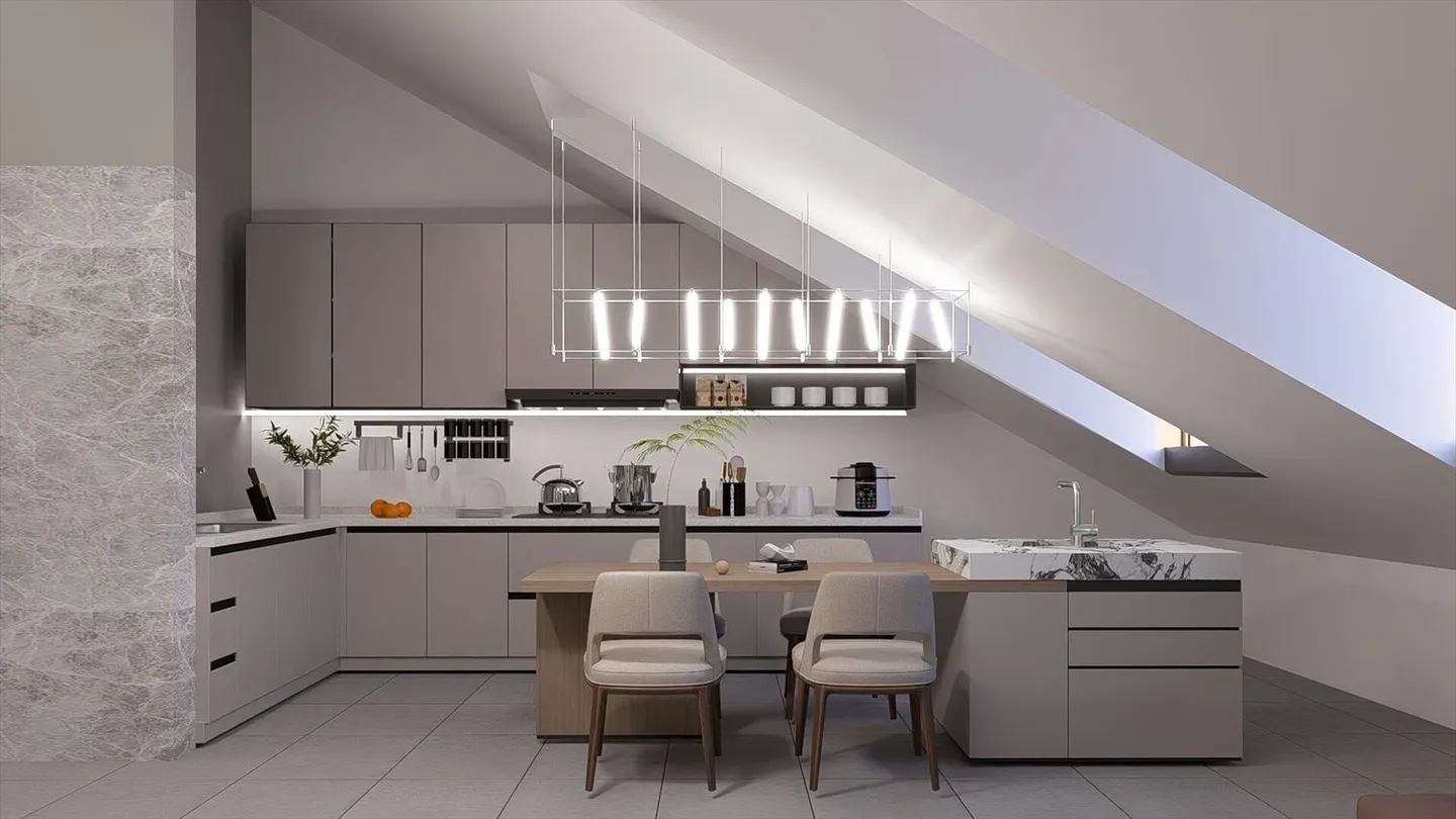 DENGES, nuova costruzione, studio in mansarda. Fascino del vecchio e del moderno - Foto 6 di 9