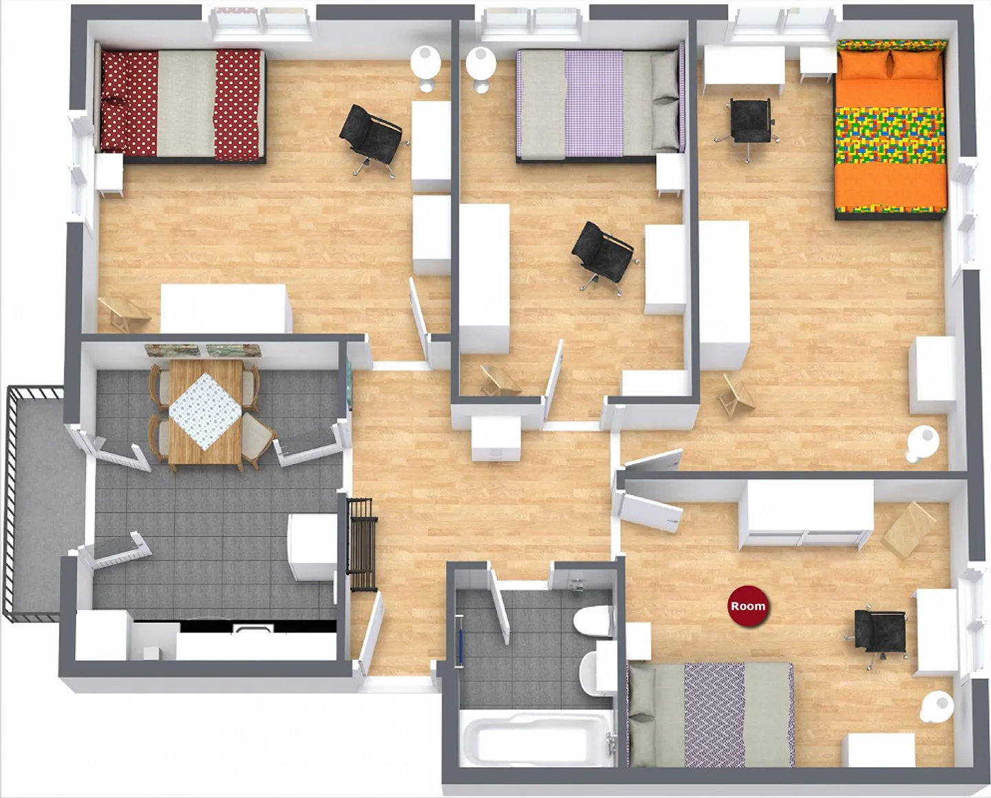 Chambre en colocation à Altstetten - Photo 12 sur 12