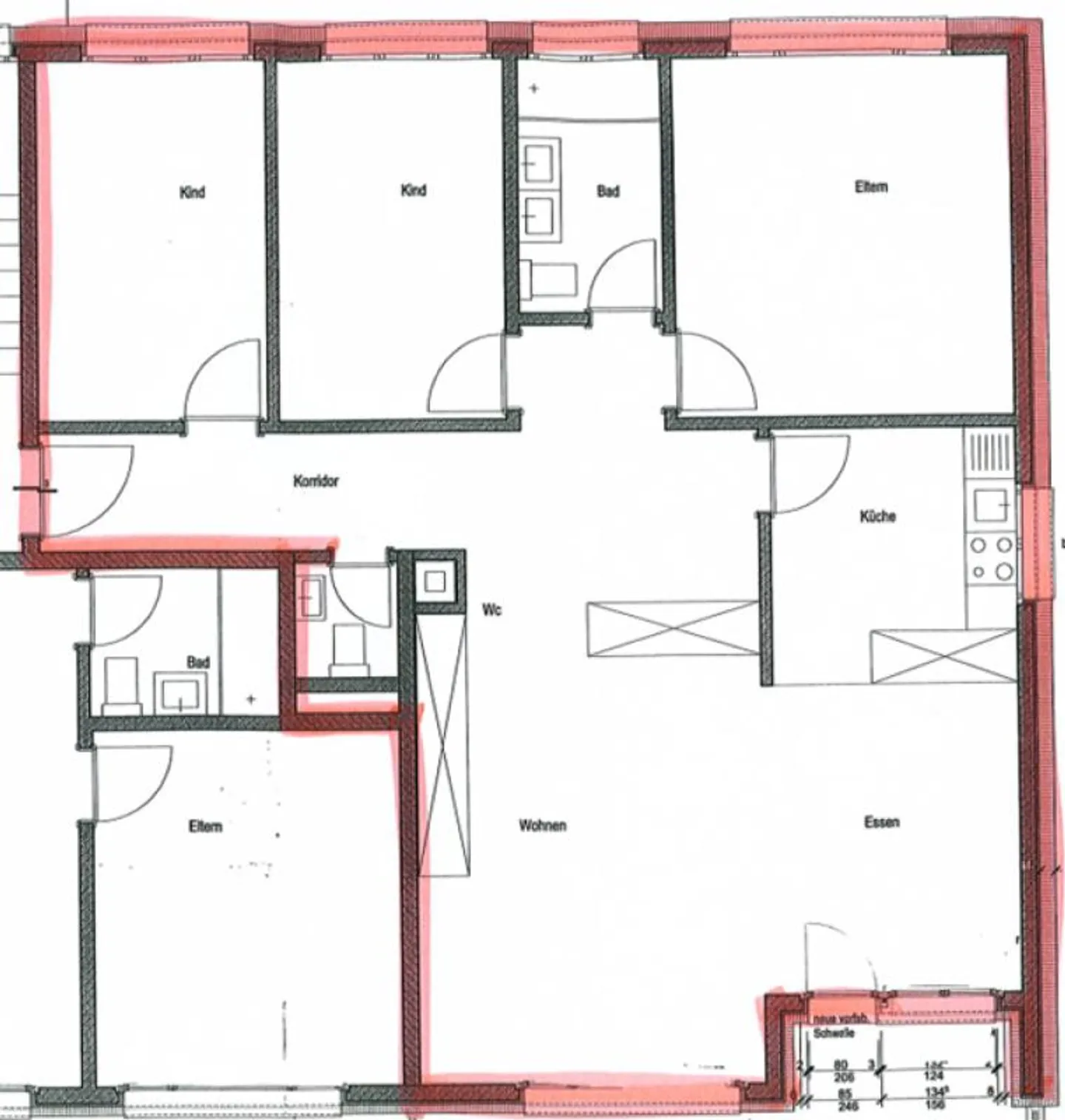 Charmante appartement de 4,5 pièces avec beaucoup de lumière et balcon toute l'année - Photo 10 sur 10