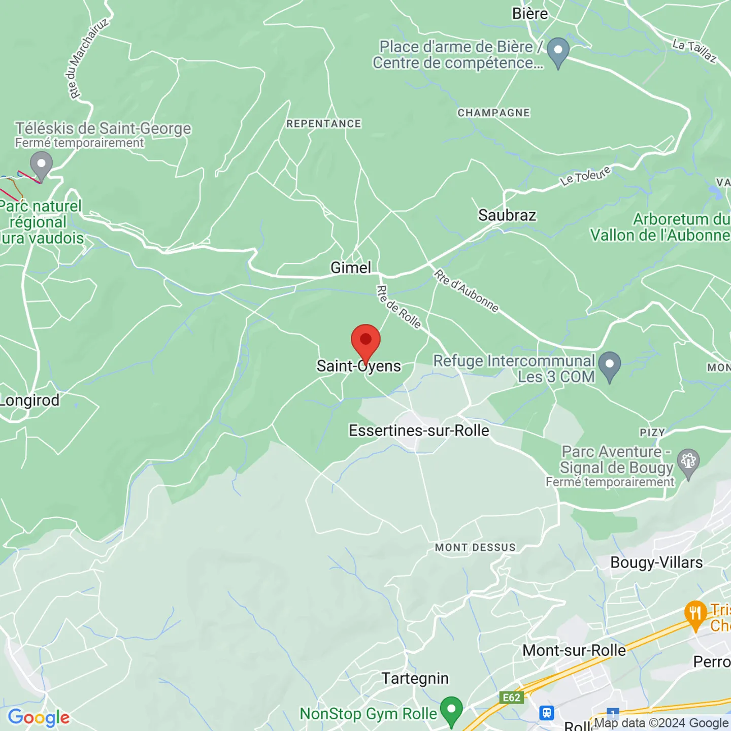 For Rent - Outdoor Parking Space - Eglise 1-3 - 1187 St-Oyens - Photo 2 of 2