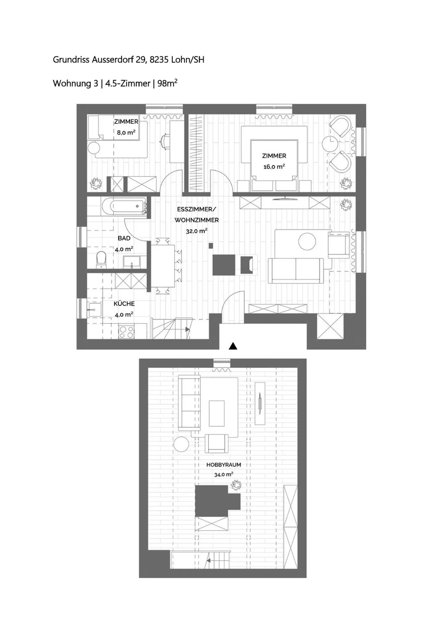 Charmante Maisonette in Lohn - Foto 11 von 11