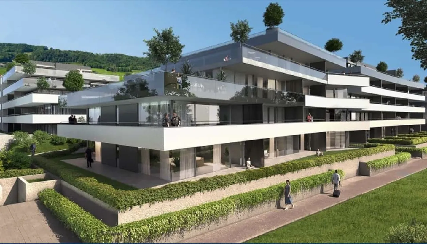 Wunderschöne 4,5-Zimmer-Neubauwohnung mit atemberaubendem Blick auf den See und die Alpen - Foto 11 von 12