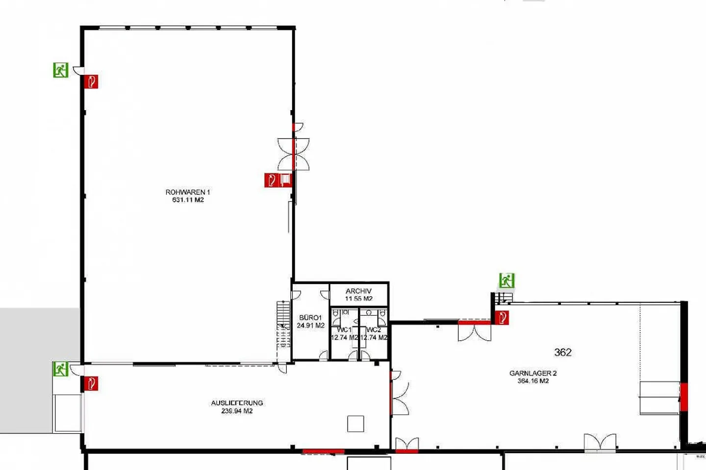 Commercial space, individually usable 1346 m2 (divisible) - Photo 4 of 8