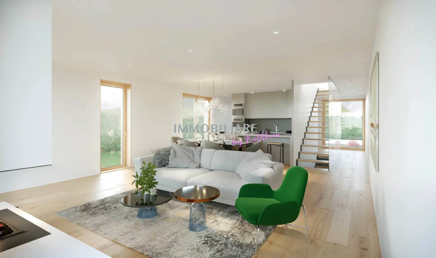 Nuova costruzione: casa a schiera in posizione soleggiata in grezzo inclusa l'espansione secondo le vostre esigenze - Foto 3 di 13