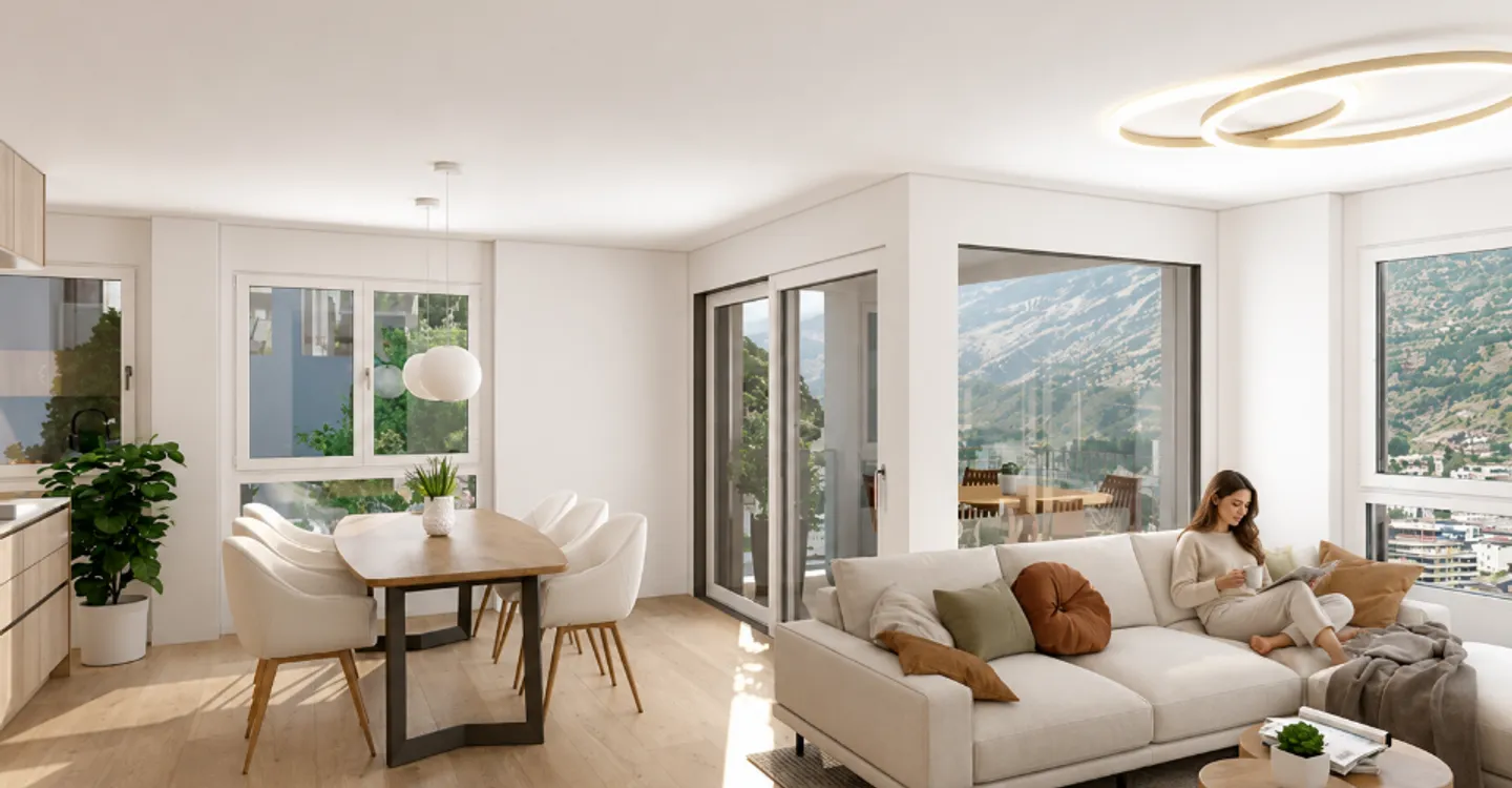 Moderne Wohnungen in Visp - Foto 1 von 7