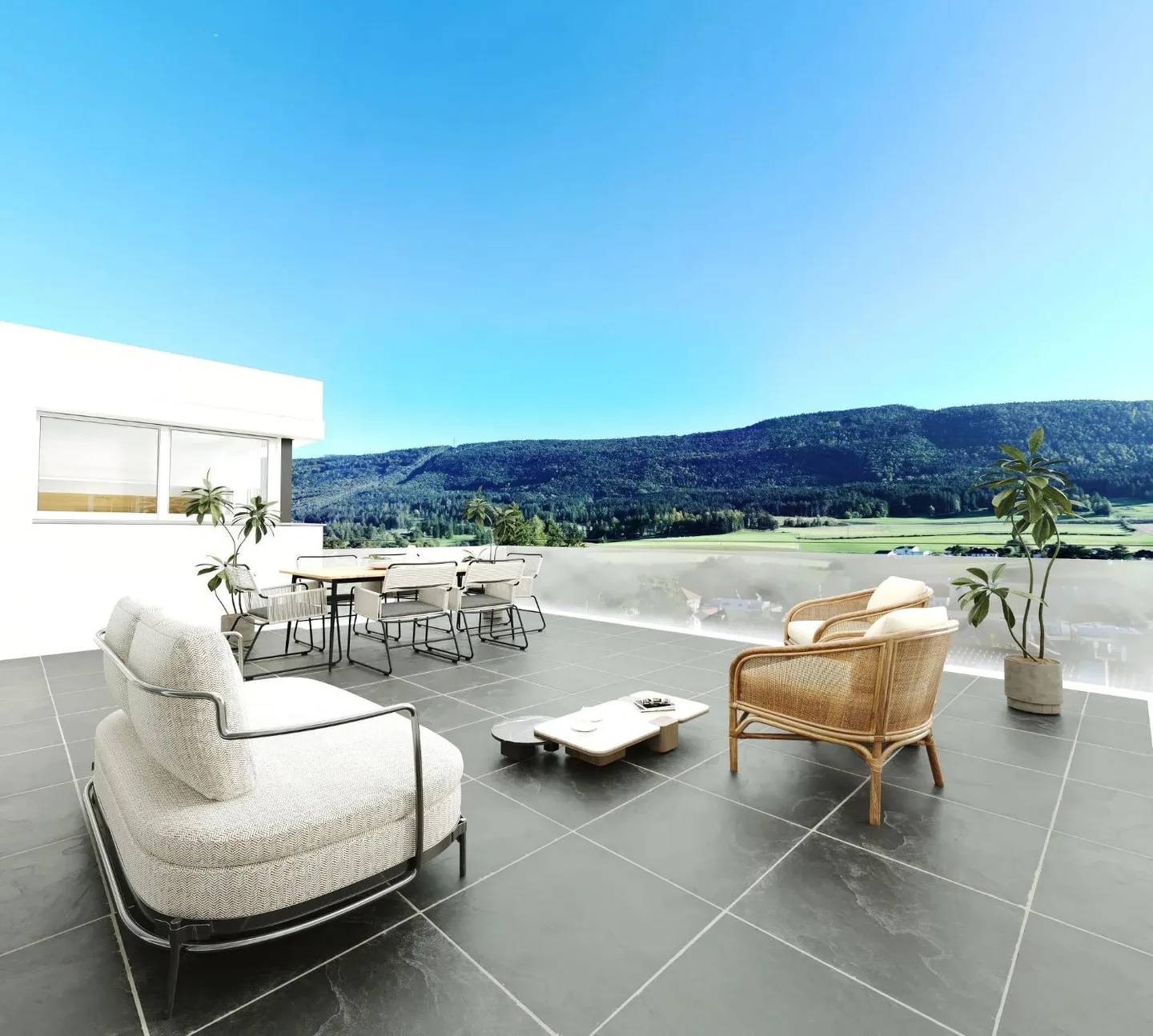 UNUSUEL - Magnifiques nouveaux appartements/villas avec terrasse de 5,5, 4,5, 3,5 et 2,5 pièces et garage - Photo 18 sur 21